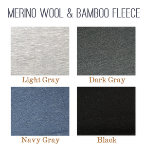 Bamboo & Merino Fleece Color Samples
