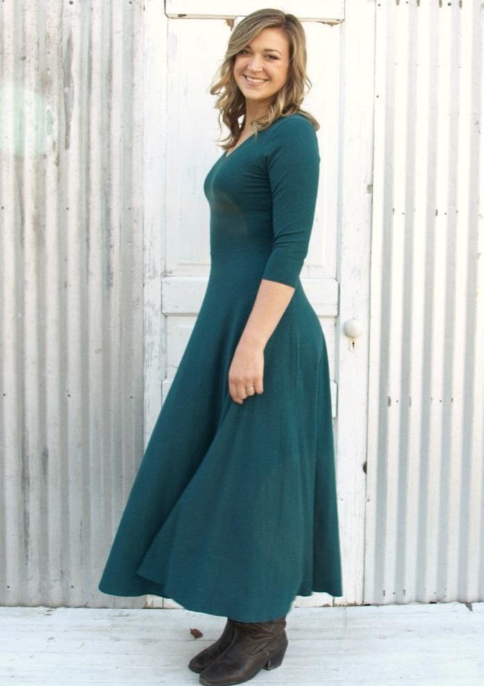 Hemp Organic Cotton Lycra Jersey Frances Dress Custom Made
