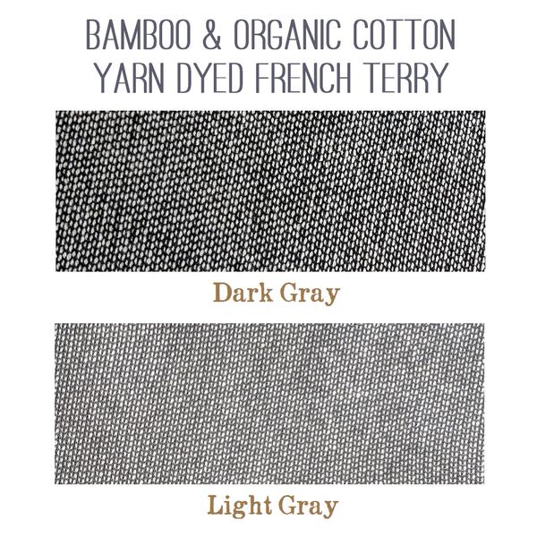 Bamboo & Organic Cotton Yarn Dyed French Terry Color Samples