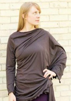 Lightweight Long Sleeve Pixie Cardigan - Custom Made - Thyme Robe - Handmade Organic Clothing