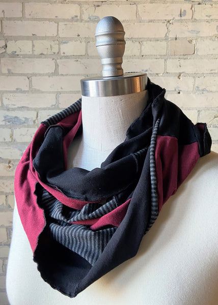 Black Raspberry Infinity Scarf