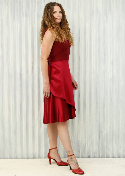 Red Veronica Wrap Dress