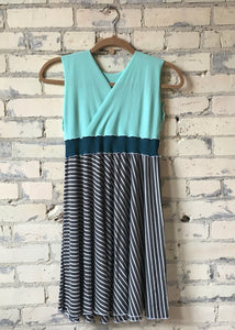 Mint Stripe Araminta Dress (Juniors)