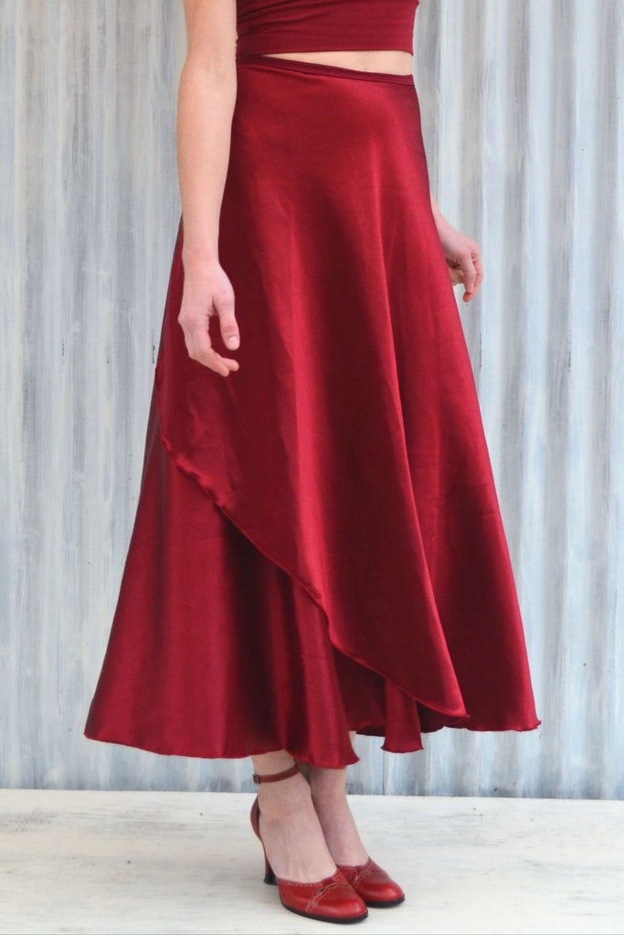 silk wrap skirt dress Sunrise Silk Wrap Maxi Skirt Small / Sunrise