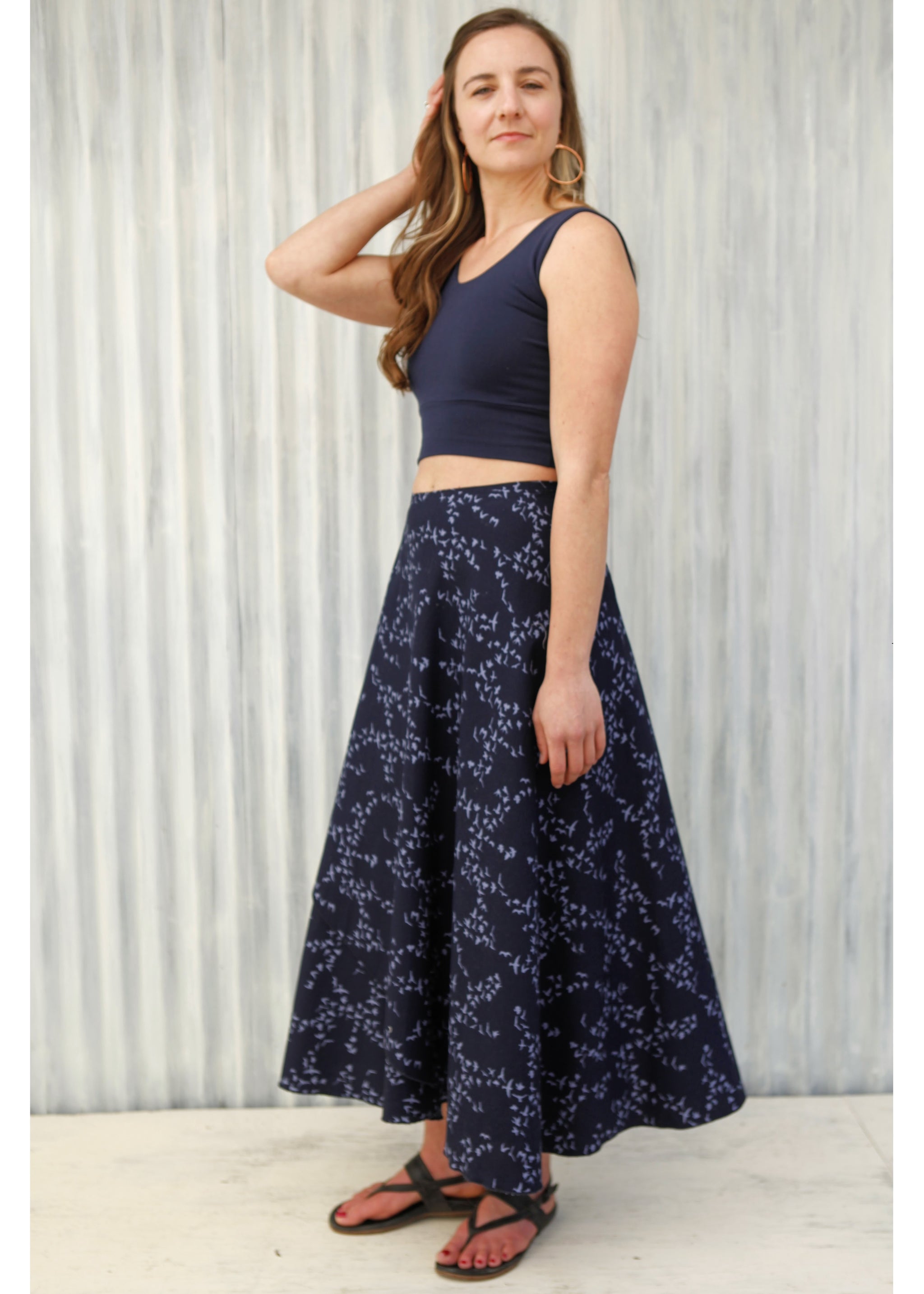 ◇OHESHIO◇ CHECK WRAP SKIRT NAVY MUSINSA | OHESHIO CHECK WRAP SKIRT, NAVY