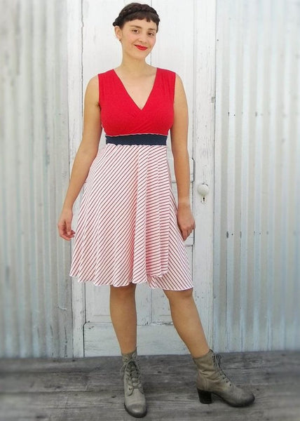 Cherry Stripe Araminta Dress