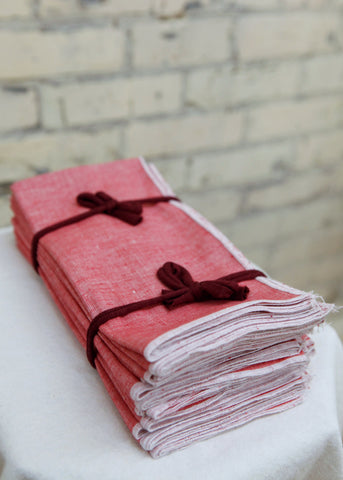 Red Denim Napkins