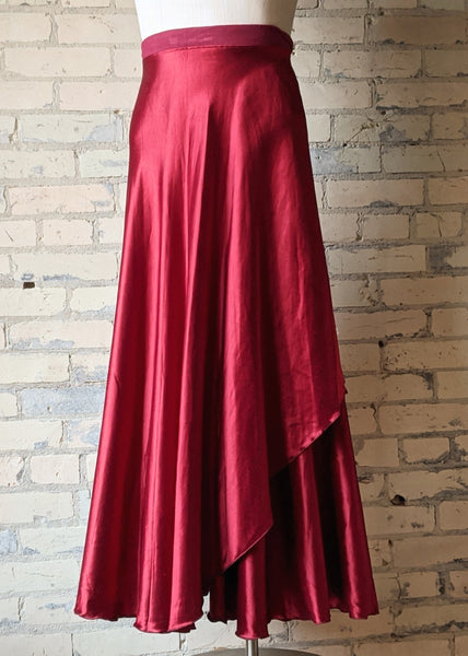 Red Velda Wrap Skirt
