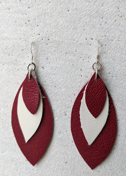 Salvaged Leather Earrings