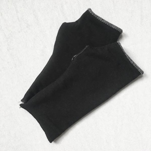 Vegan Reversible French Terry Arm Warmers - Handmade Organic Clothing