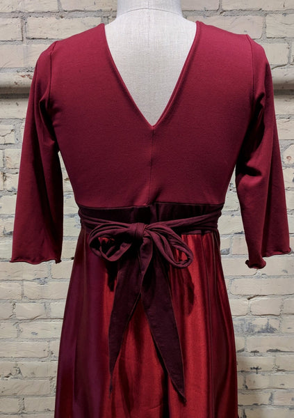 Midi Silk Wrap Dress - Custom Made - Vienna Dress - Handmade Organic Clothing