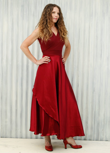 Red Vivian Wrap Dress