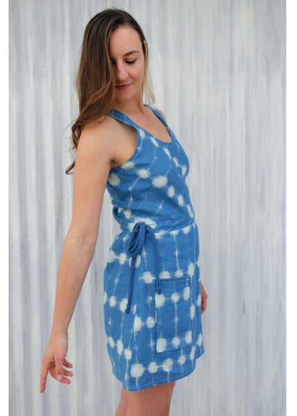 Blue Natalia Pocket Dress