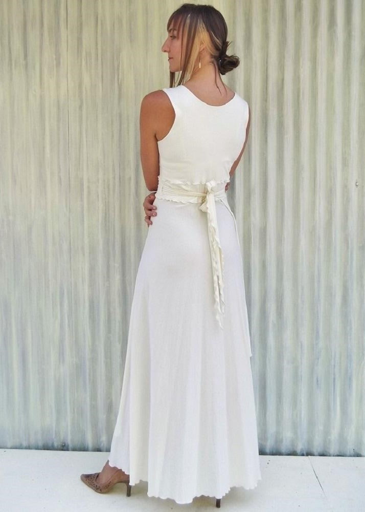 organic cotton wedding dresses Greek Goddess Wedding Dress, Organic Cotton Boho Bridal Gown, Athena  Priestess Costume, Beach Ceremony Robe