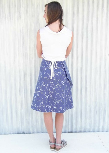 Blue Warbler Wrap Skirt